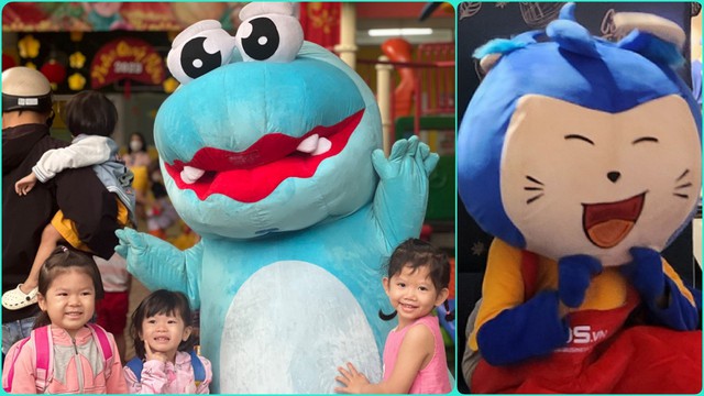 Nụ cười bên những bộ đồ mascot- Ảnh 1.