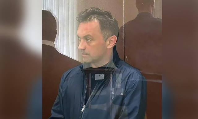 Doanh nhân Alexander Fomin tại tòa ở Moscow. Ảnh được công bố ngày 25-4. Ảnh: Tòa án quận Basmanny