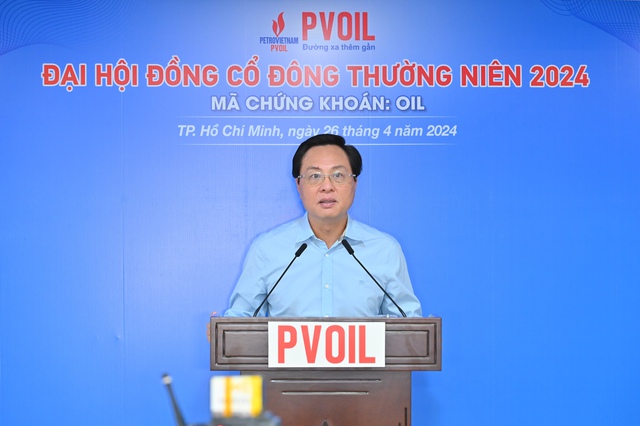 Ông Bùi Minh Tiến - Thành viên HĐTV Tập đoàn Dầu khí Việt Nam phát biểu tại Đại hội