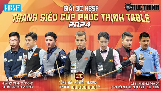 Dàn cơ thủ ngôi sao tranh Siêu cúp Billiards carom 3 băng TP HCM- Ảnh 1.