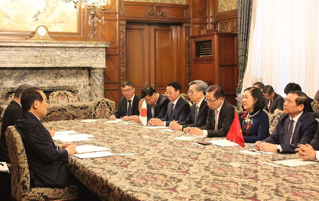 Thường trực Ban Bí thư Trương Thị Mai làm việc với các lãnh đạo cấp cao Nhật Bản- Ảnh 3.