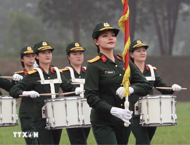 Hai Đại tướng Phan Văn Giang, Tô Lâm kiểm tra hợp luyện diễu binh kỷ niệm Chiến thắng Điện Biên Phủ- Ảnh 3.