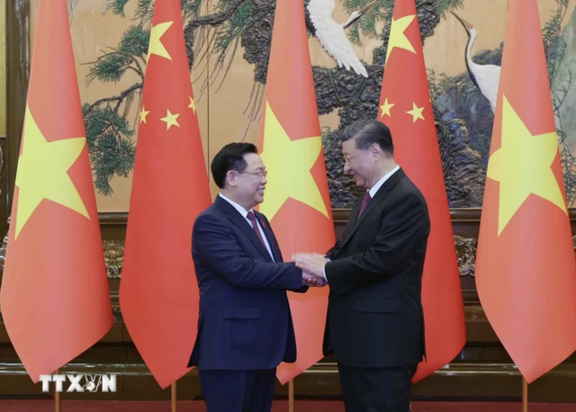 Chủ tịch QH Vương Đình Huệ hội kiến Tổng Bí thư, Chủ tịch Trung Quốc Tập Cận Bình- Ảnh 4.