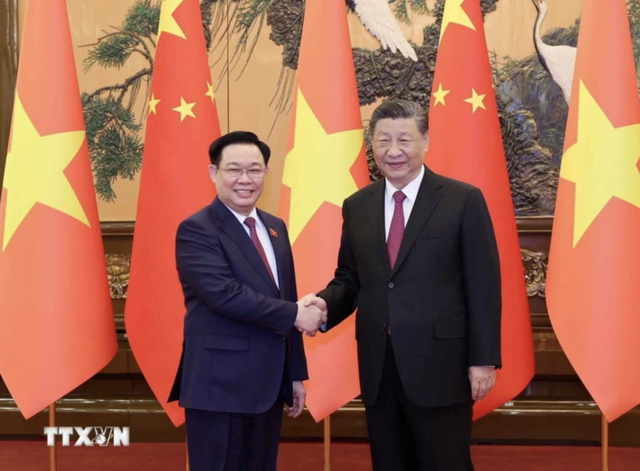 Chủ tịch QH Vương Đình Huệ hội kiến Tổng Bí thư, Chủ tịch Trung Quốc Tập Cận Bình- Ảnh 1.