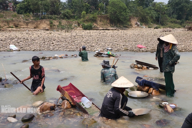 Clip: Người dân Quảng Nam đổ xô xuống sông đãi cát tìm vàng- Ảnh 5.
