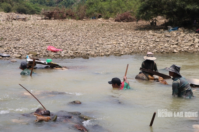 Clip: Người dân Quảng Nam đổ xô xuống sông đãi cát tìm vàng- Ảnh 6.