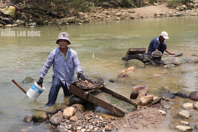 Clip: Người dân Quảng Nam đổ xô xuống sông đãi cát tìm vàng- Ảnh 15.