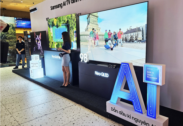 Thế hệ AI tivi tích hợp trí tuệ nhân tạo vừa được hãng Samsung tung ra thị trường Việt Nam đem lại trải nghiệm giải trí cao cấp cho người dùng