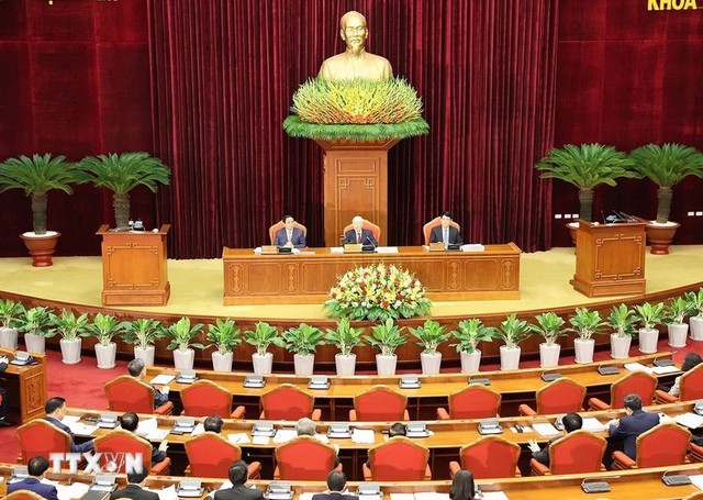 Những hình ảnh Tổng Bí thư Nguyễn Phú Trọng tại phiên khai mạc Hội nghị Trung ương 9- Ảnh 1.