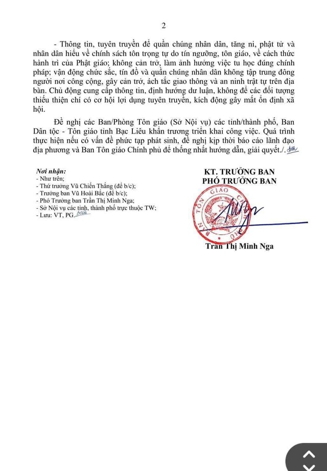Ban Tôn giáo Chính phủ thông tin về "sư Thích Minh Tuệ"- Ảnh 3.