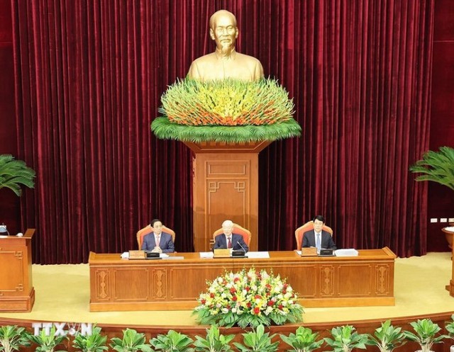 Những hình ảnh Tổng Bí thư Nguyễn Phú Trọng tại phiên khai mạc Hội nghị Trung ương 9- Ảnh 7.