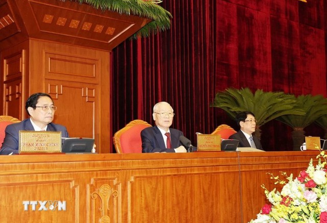 Những hình ảnh Tổng Bí thư Nguyễn Phú Trọng tại phiên khai mạc Hội nghị Trung ương 9- Ảnh 8.