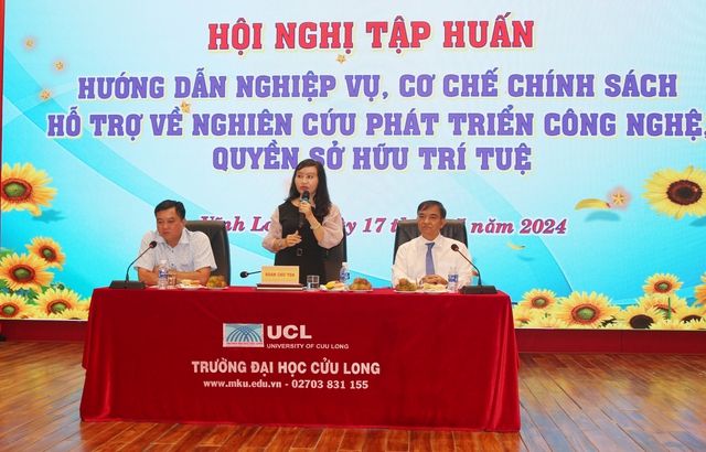 Hội nghị về công nghệ và sở hữu trí tuệ tại Trường ĐH Cửu Long- Ảnh 3.