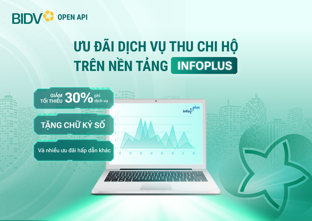 BIDV ưu đãi khách hàng sử dụng dịch vụ thu chi hộ trên nền tảng InfoPlus- Ảnh 1.