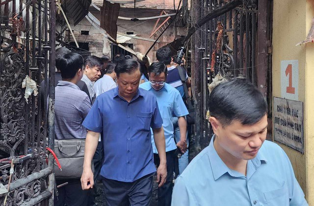 Lãnh đạo Chính phủ, Quốc hội, Bộ Công an và Hà Nội tới hiện trường vụ cháy 14 người tử vong- Ảnh 3.