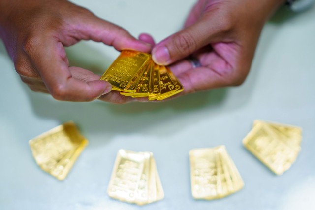 Ngân hàng Nhà nước sẽ trực tiếp bán vàng miếng cho 4 ngân hàng thương mại nhà nước thay vì tổ chức đấu thầu như thời gian qua Ảnh: LAM GIANG