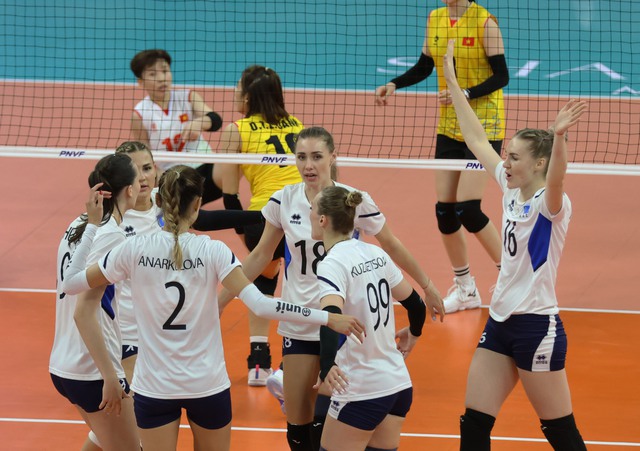 Đánh bại Kazakhstan, tuyển nữ Việt Nam bảo vệ ngôi hậu AVC Challenge Cup- Ảnh 2.