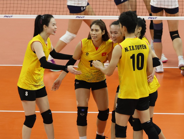 Đánh bại Kazakhstan, tuyển nữ Việt Nam bảo vệ ngôi hậu AVC Challenge Cup- Ảnh 8.