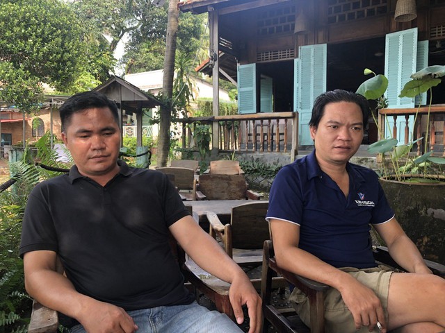 Anh Lê Văn Quý và anh Đoàn Quang Trung thuật lại chuyện bị ép lao động khổ sai trên tàu cá