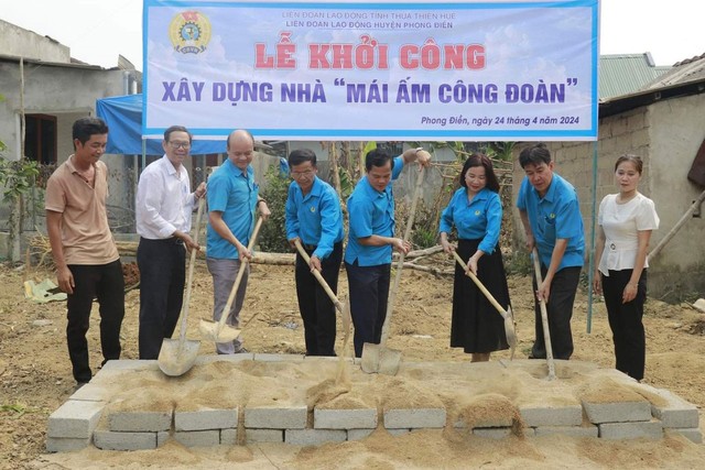 Khởi công xây dựng Mái ấm Công đoàn cho cô giáo Phạm Thị  Thu Trang