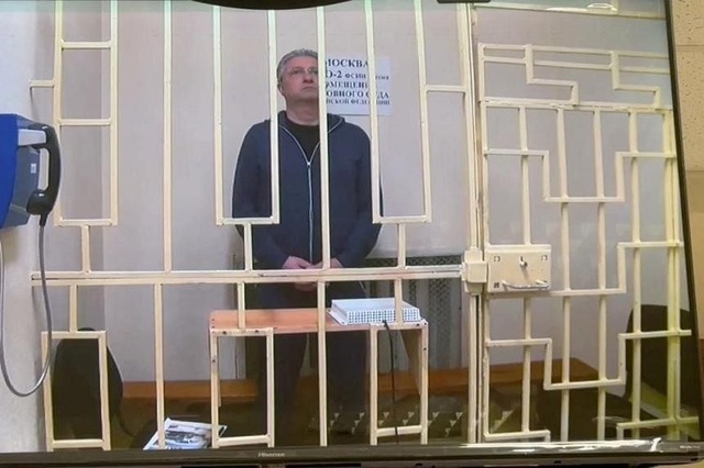 Hình ảnh ông Timur Ivanov tại toà án ở Moscow hôm 8-5. Ảnh: Reuters