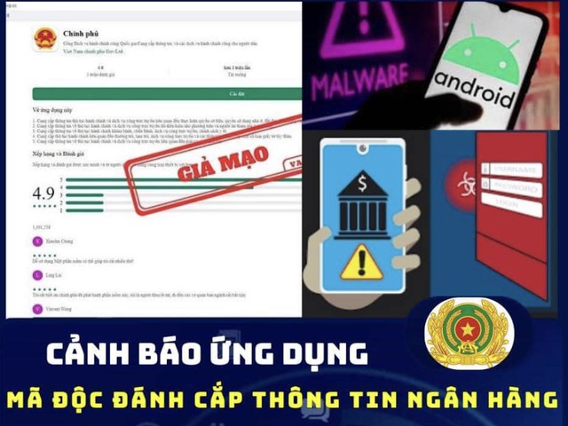 Công an TP HCM cảnh báo mã độc đánh cắp thông tin ngân hàng- Ảnh 1.