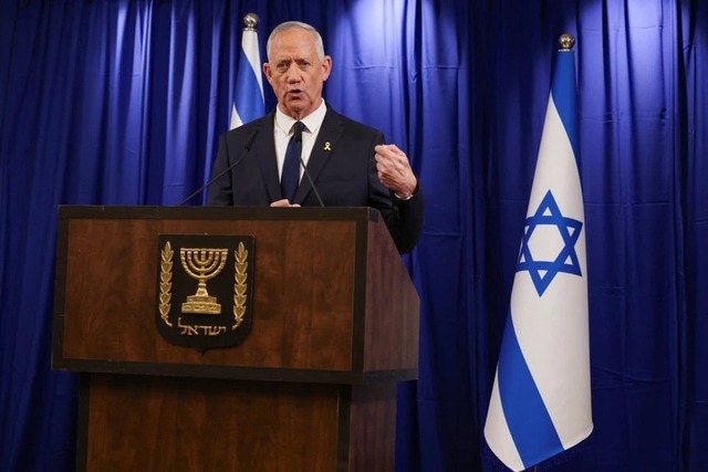 Ông Benny Gantz đã từ chức Bộ trưởng nội các chiến tranh Israel. Ảnh: Reuters
