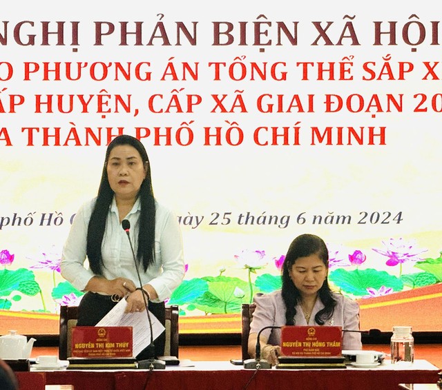 Bà Nguyễn Thị Kim Thúy phát biểu tại hội nghị