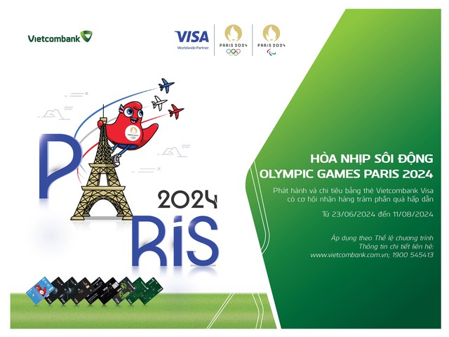 Hòa nhịp Olympic Paris 2024 cùng Vietcombank- Ảnh 1.