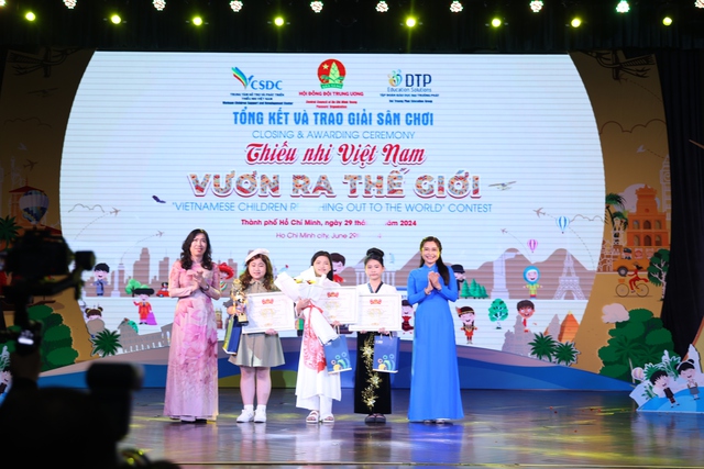 Giải nhất cuộc thi "Thiếu nhi Việt Nam- Vươn ra thế giới" thuộc về 1 trường ở Hải Phòng- Ảnh 1.