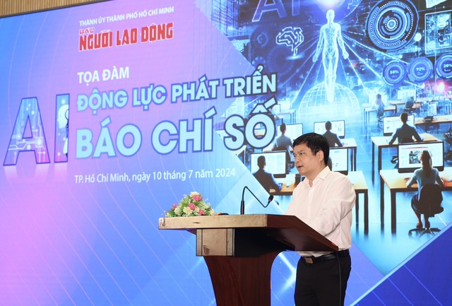 Báo Người Lao Động tổ chức tọa đàm AI – Động lực phát triển báo chí số- Ảnh 5.