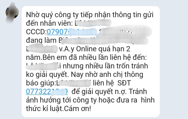 Tá hỏa vì không vay vốn cũng bị khủng bố đòi nợ- Ảnh 1.