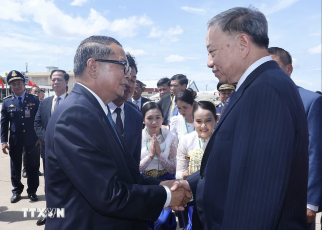 Quốc vương Norodom Sihamoni đón Chủ tịch nước Tô Lâm- Ảnh 5.