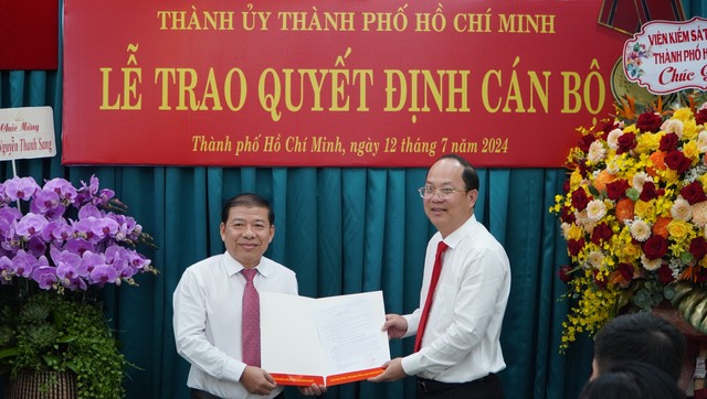 Ông Nguyễn Thanh Sang giữ chức Phó Trưởng Ban Nội chính Thành ủy TP HCM- Ảnh 1.