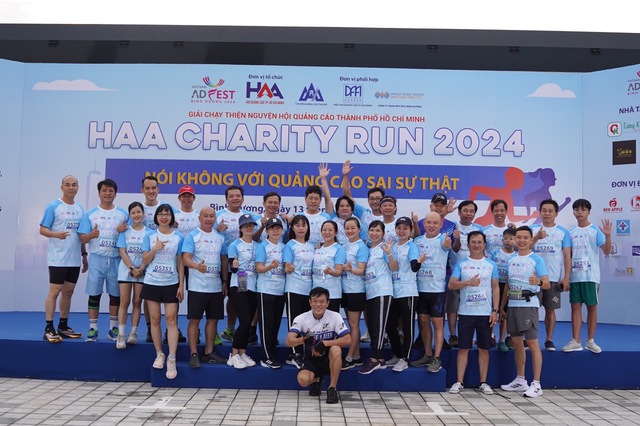 Lan tỏa thông điệp "Nói không với quảng cáo sai sự thật" tại HAA CHARITY RUN 2024- Ảnh 1.