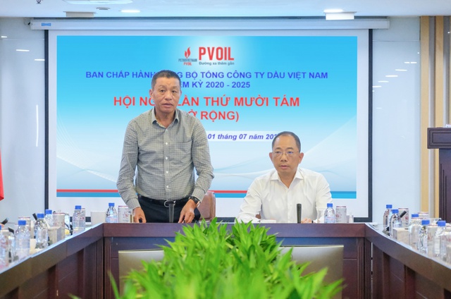 Đồng chí Đoàn Văn Nhuộm - Phó Bí thư Đảng ủy, Tổng Giám đốc Tổng công ty kết luận về hoạt động SXKD