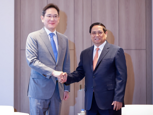 Thủ tướng tiếp Chủ tịch Samsung, hướng tới đột phá trong các lĩnh vực hợp tác mới- Ảnh 1.