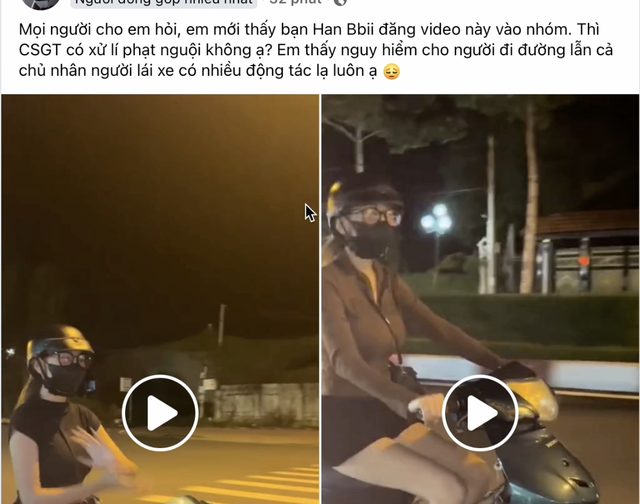 CLIP: Truy tìm cô gái lái xe buông tay làm biểu tượng trái tim gây 