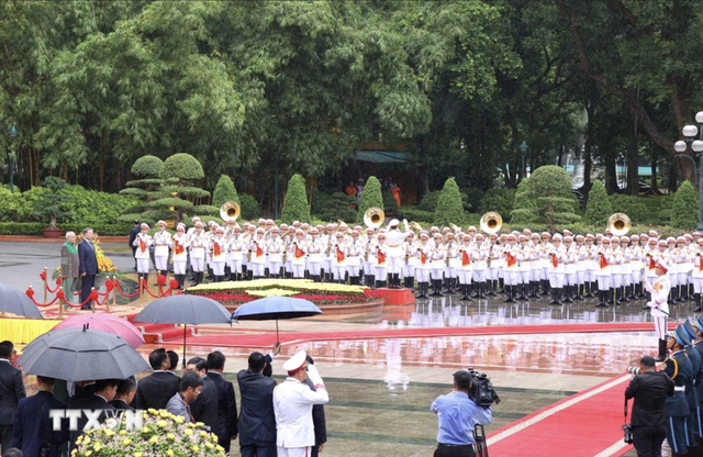 Chủ tịch nước Tô Lâm chủ trì lễ đón Tổng thống Timor Leste- Ảnh 7.