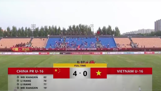 U16 Việt Nam thua đậm chủ nhà Trung Quốc- Ảnh 1.