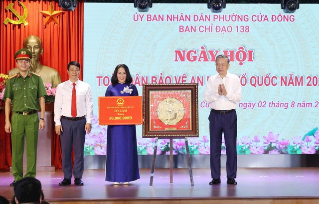 Chủ tịch nước Tô Lâm dự, phát biểu tại ngày hội toàn dân bảo vệ an ninh Tổ quốc- Ảnh 2.