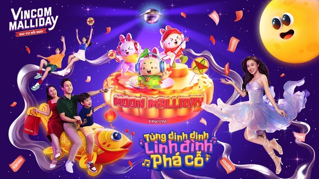 Vincom khởi động Lễ hội Trung thu 2024 "Moon Malliday - Tùng dinh dinh, Linh đình phá cỗ"- Ảnh 1.