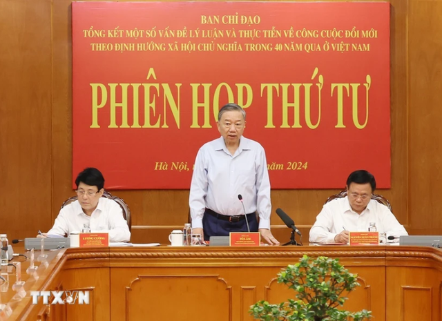 Tổng Bí thư, Chủ tịch nước Tô Lâm chủ trì Phiên họp thứ tư Ban Chỉ đạo Tổng kết 40 năm Đổi mới- Ảnh 2.