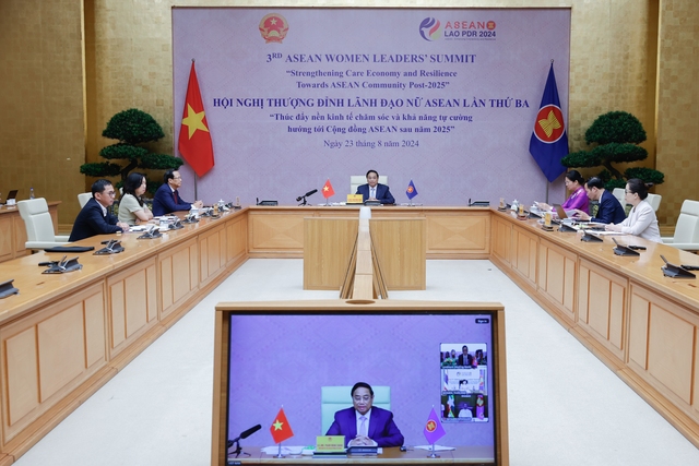 Thủ tướng Phạm Minh Chính phát biểu tại Hội nghị thượng đỉnh lãnh đạo nữ ASEAN- Ảnh 1.