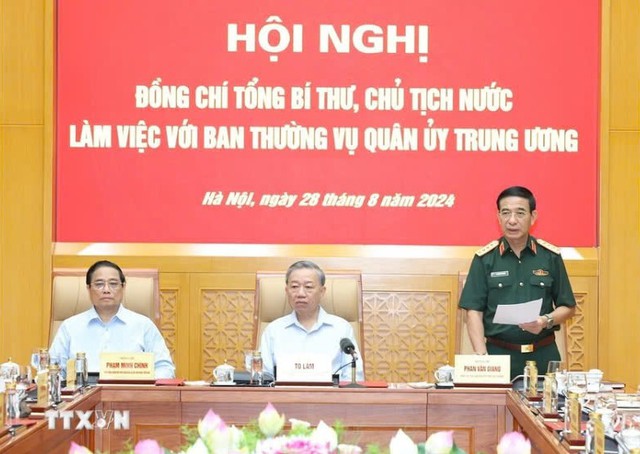 Tổng Bí thư, Chủ tịch nước Tô Lâm làm việc với Ban Thường vụ Quân ủy Trung ương- Ảnh 8.