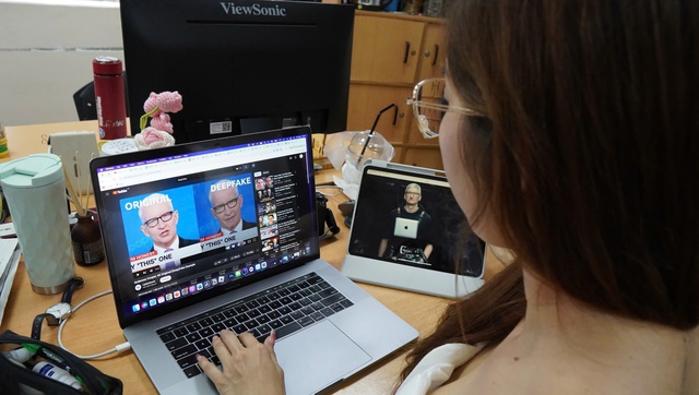 Công nghệ deepfake đang được nhiều người dùng mạng xã hội lạm dụng, trong đó có cả người dùng là KOL, người nổi tiếng...Ảnh: QUANG LIÊM