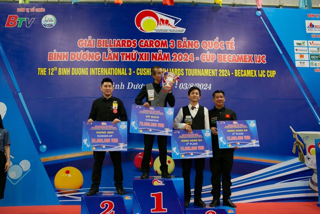 Trần Quyết Chiến lần thứ hai vô địch Giải Billiards carom 3 băng quốc tế Bình Dương- Ảnh 4.