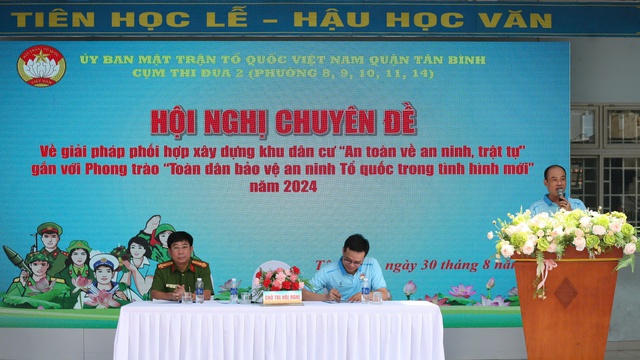 Quận Tân Bình bàn giải pháp xây dựng khu dân cư an toàn về an ninh, trật tự- Ảnh 1.