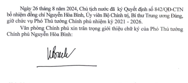 Giới thiệu chữ ký của 3 tân Phó Thủ tướng- Ảnh 1.