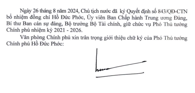 Giới thiệu chữ ký của 3 tân Phó Thủ tướng- Ảnh 2.